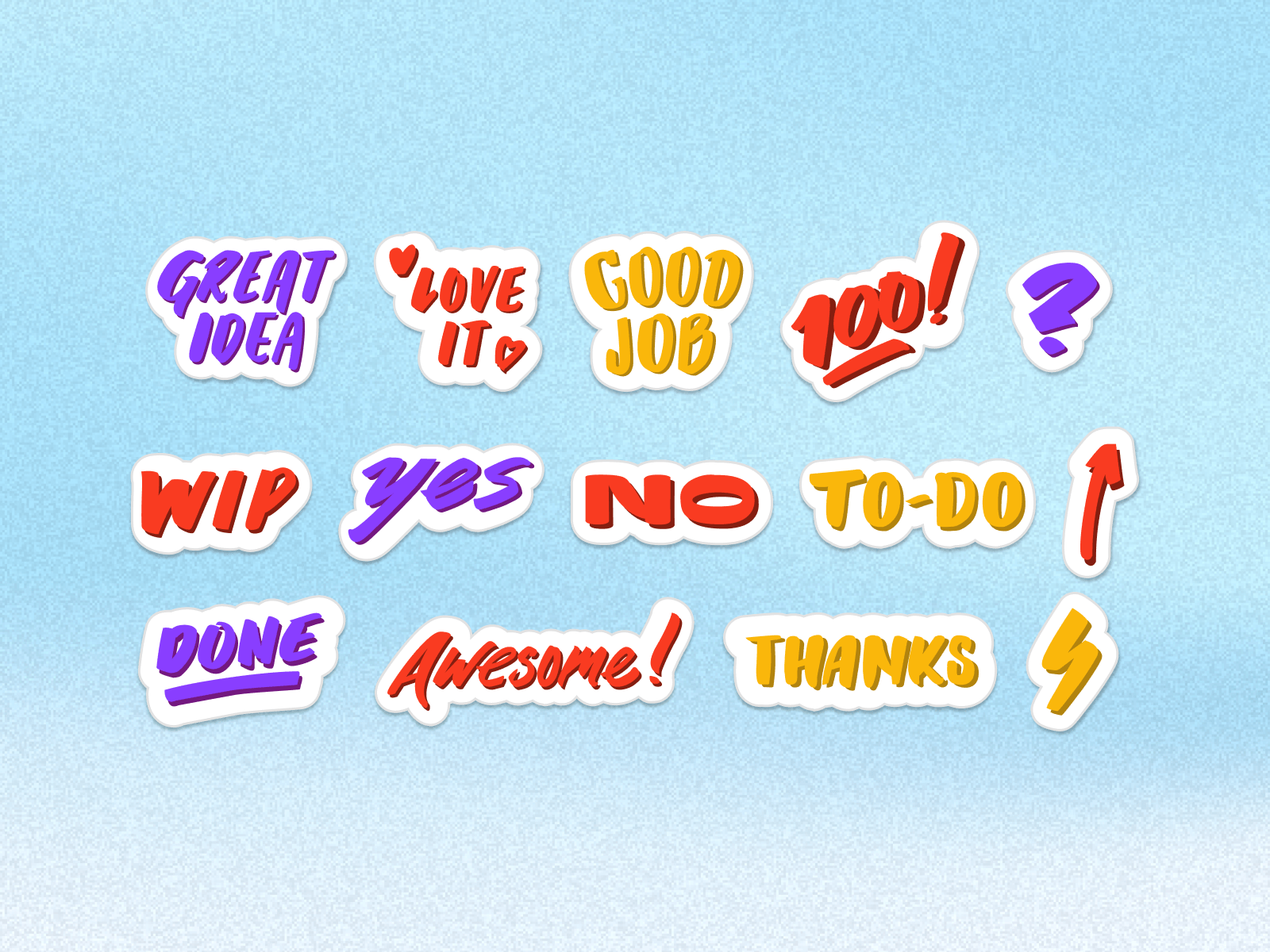 Hand-Letter Sticker