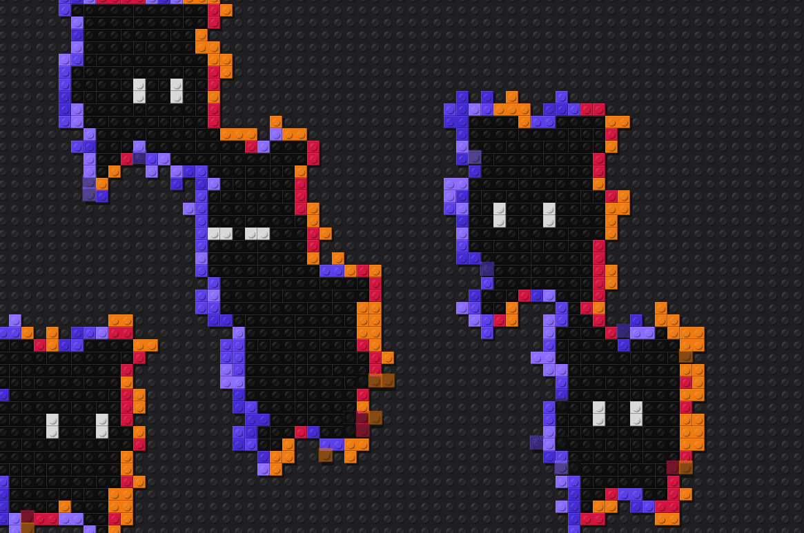 Brick Cats Interact