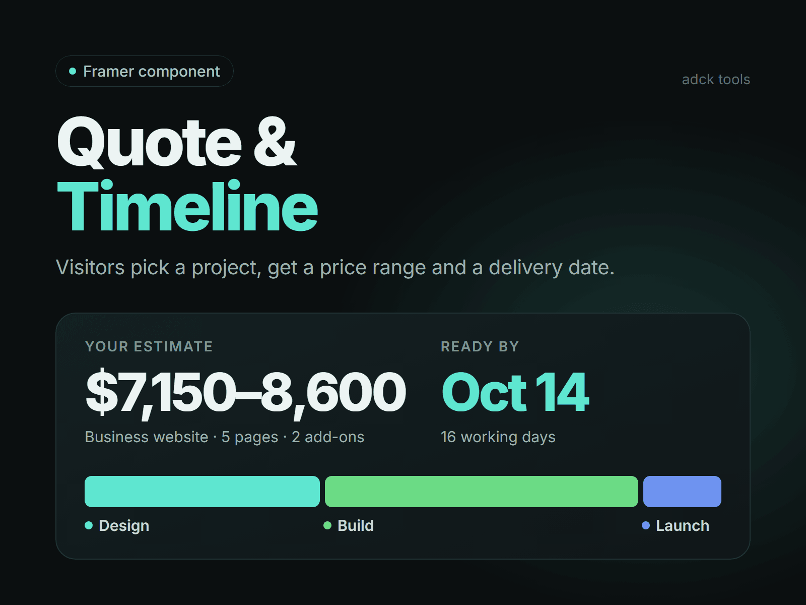 Quote & Timeline