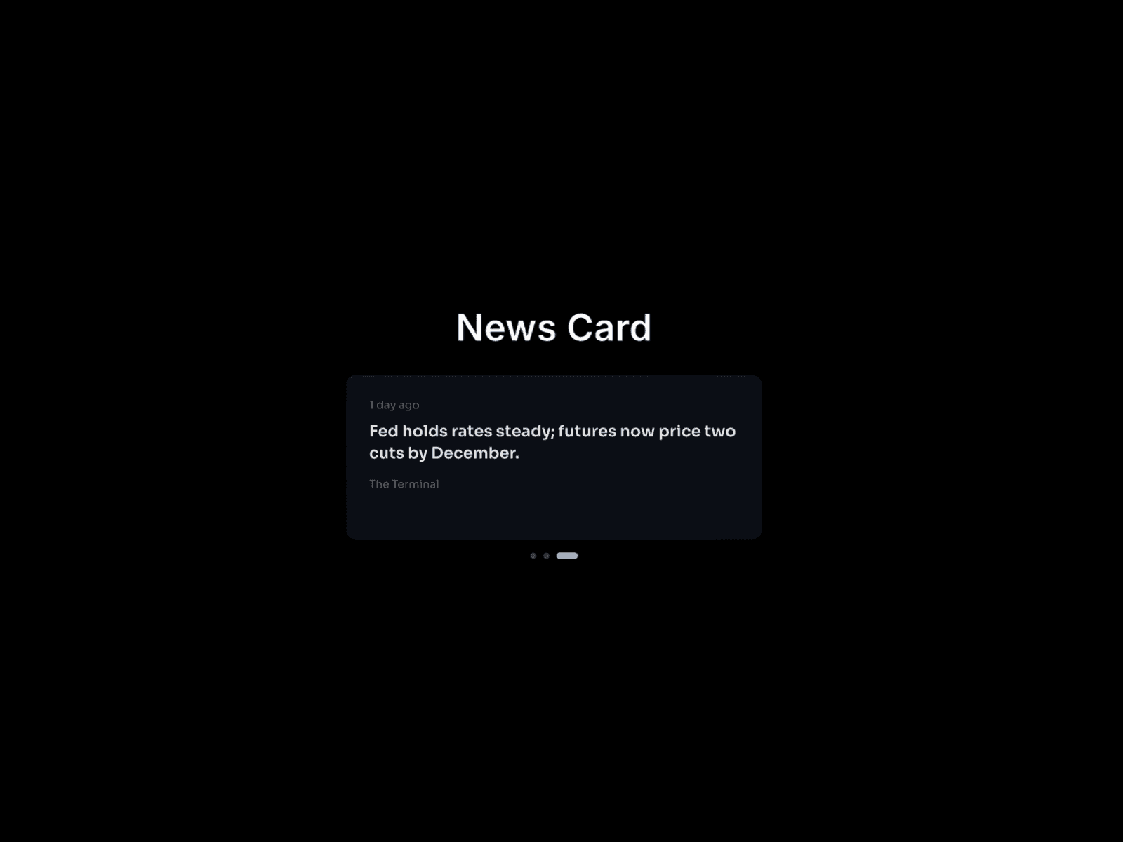 News card