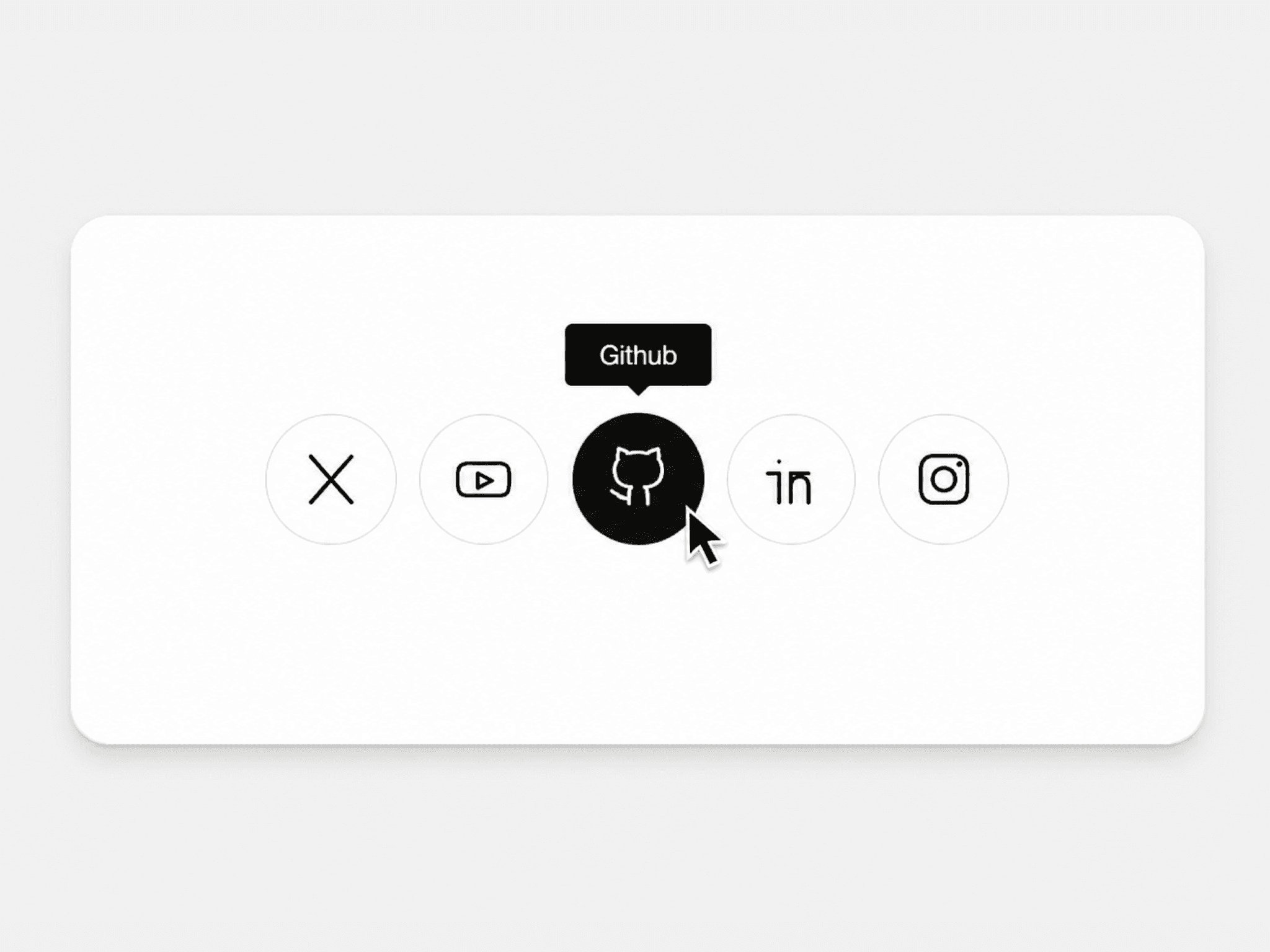Social Icons Bar