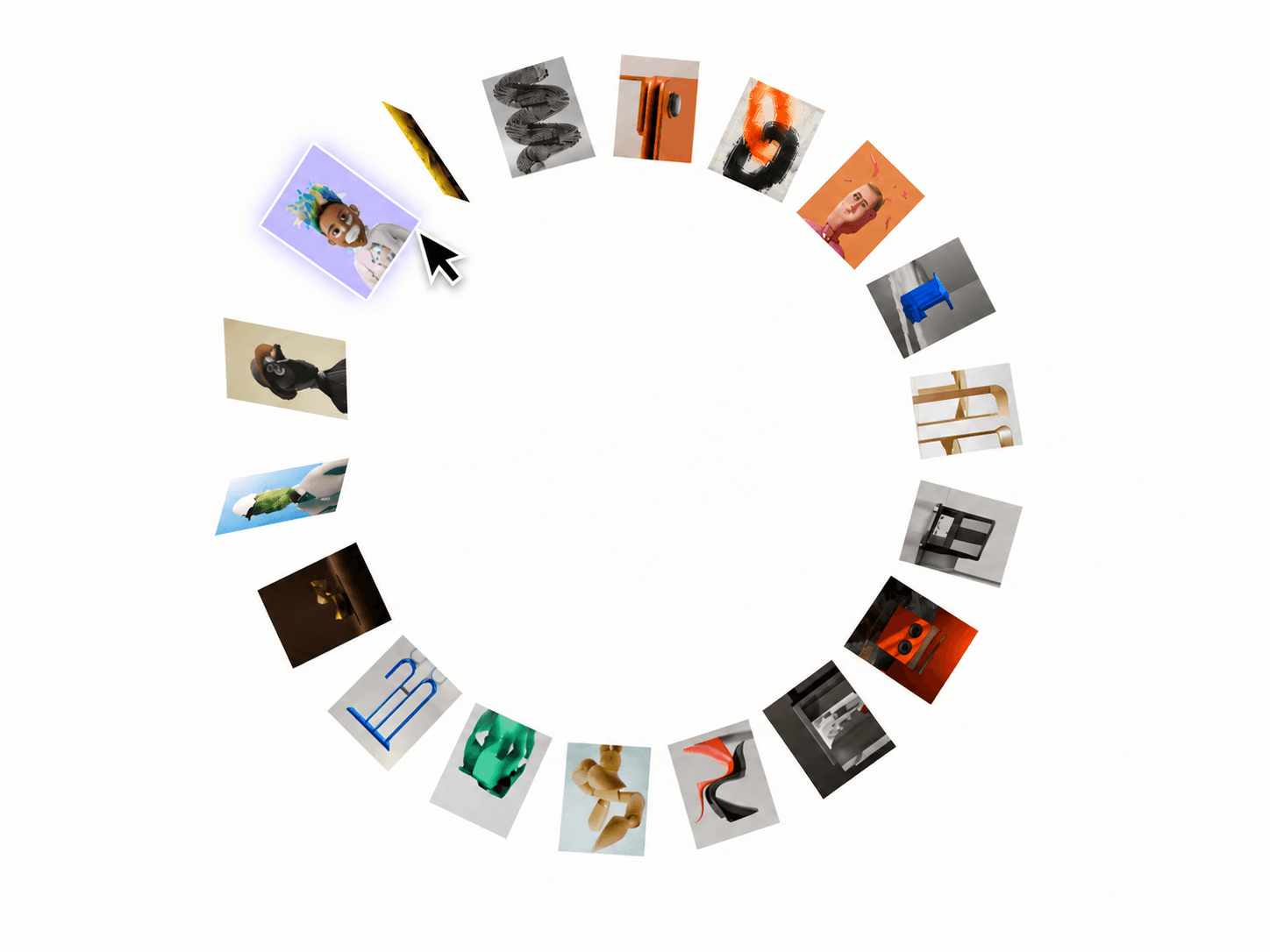 3D image gallery