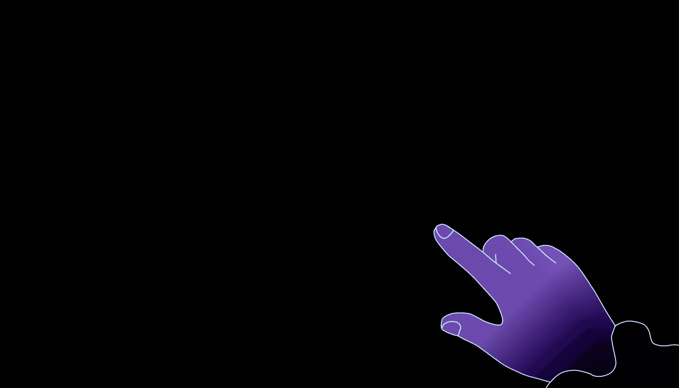 Hand purple cursor