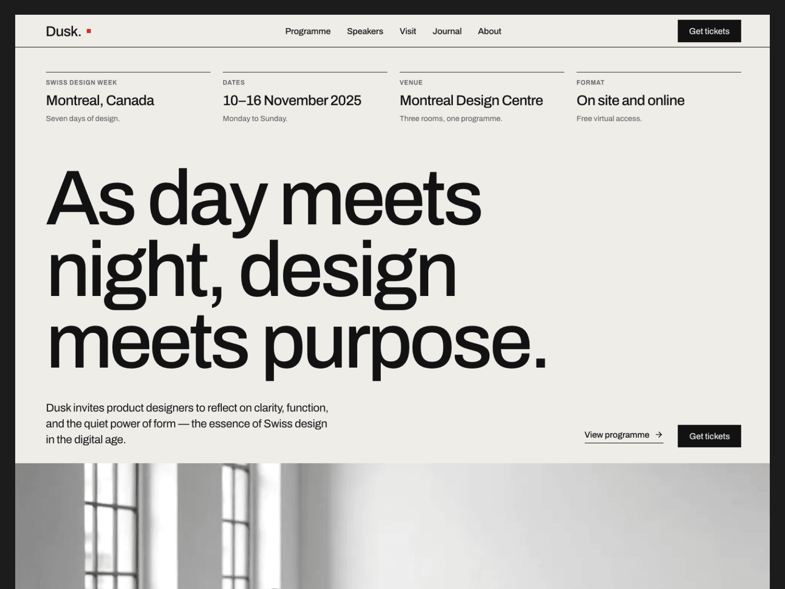 Dusk Event Template