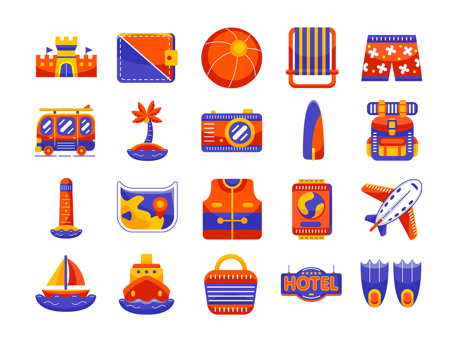 Vacation Flat Icon
