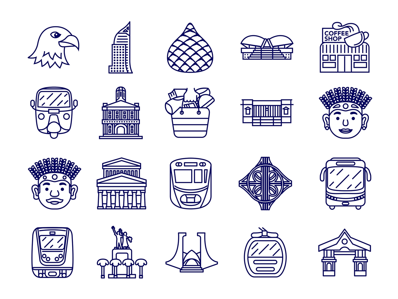 Jakarta Outline Icon