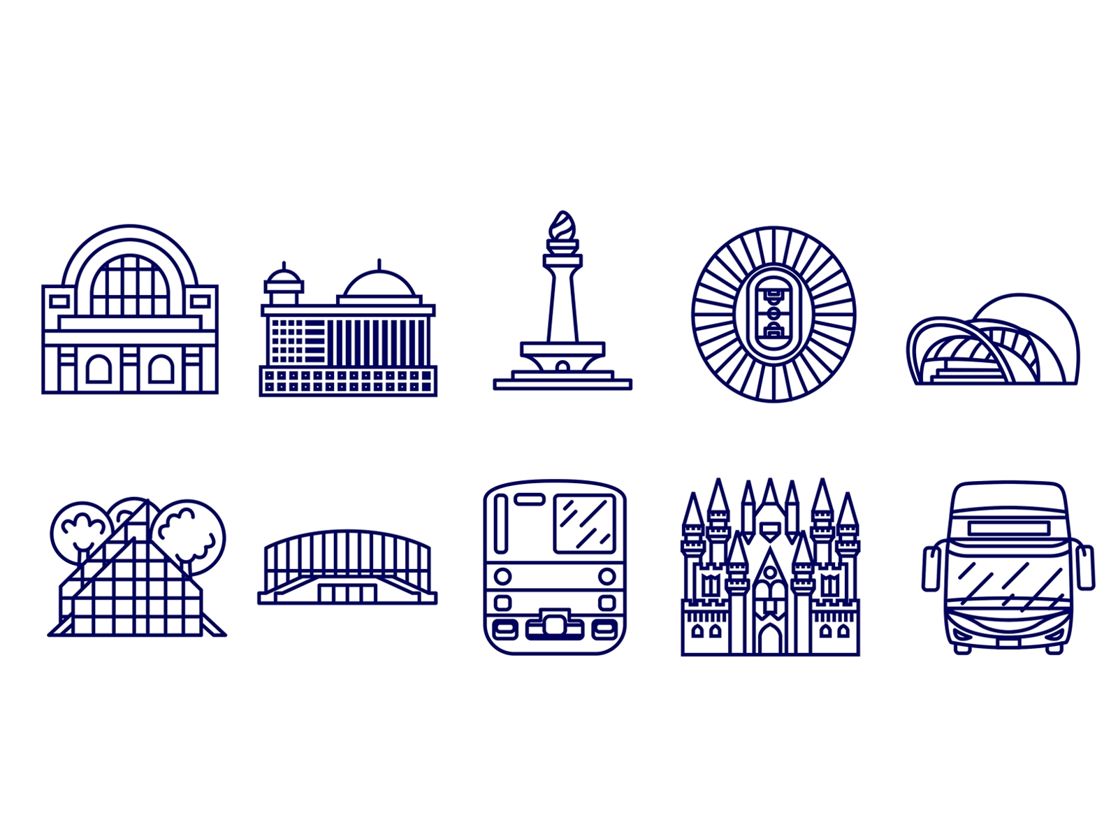 Jakarta Outline Icon