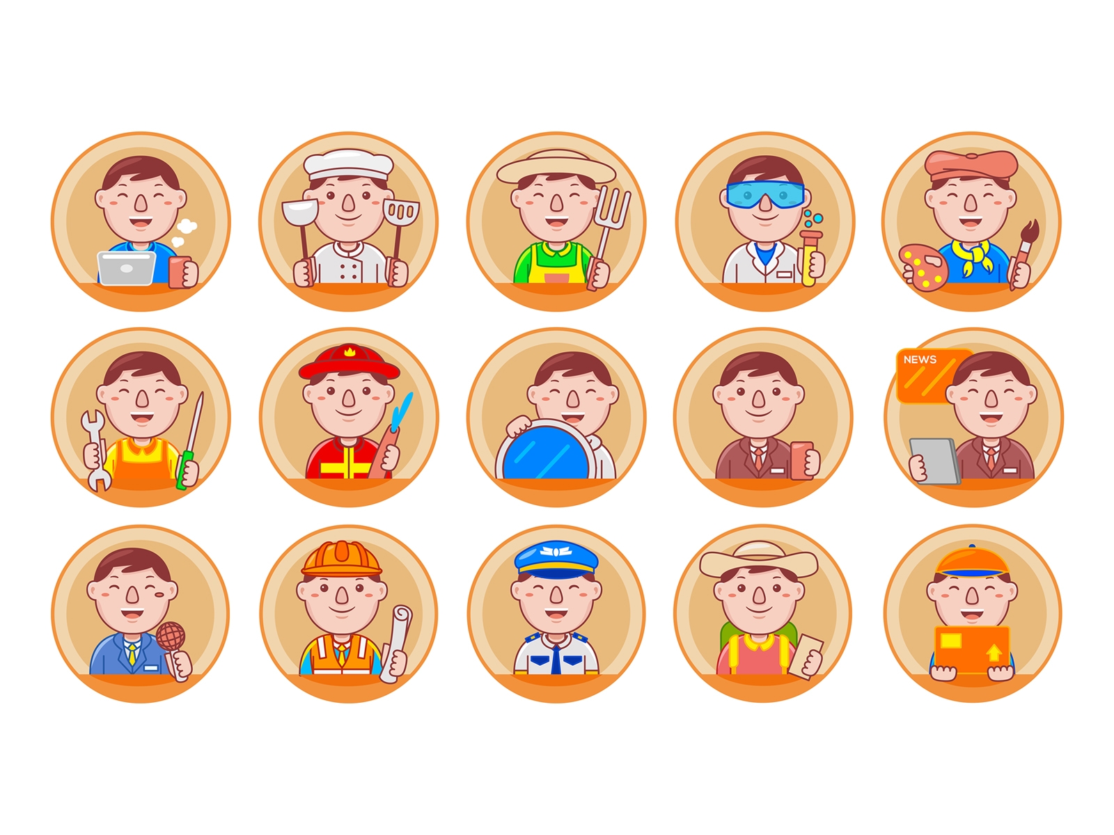 Man Worker Badge