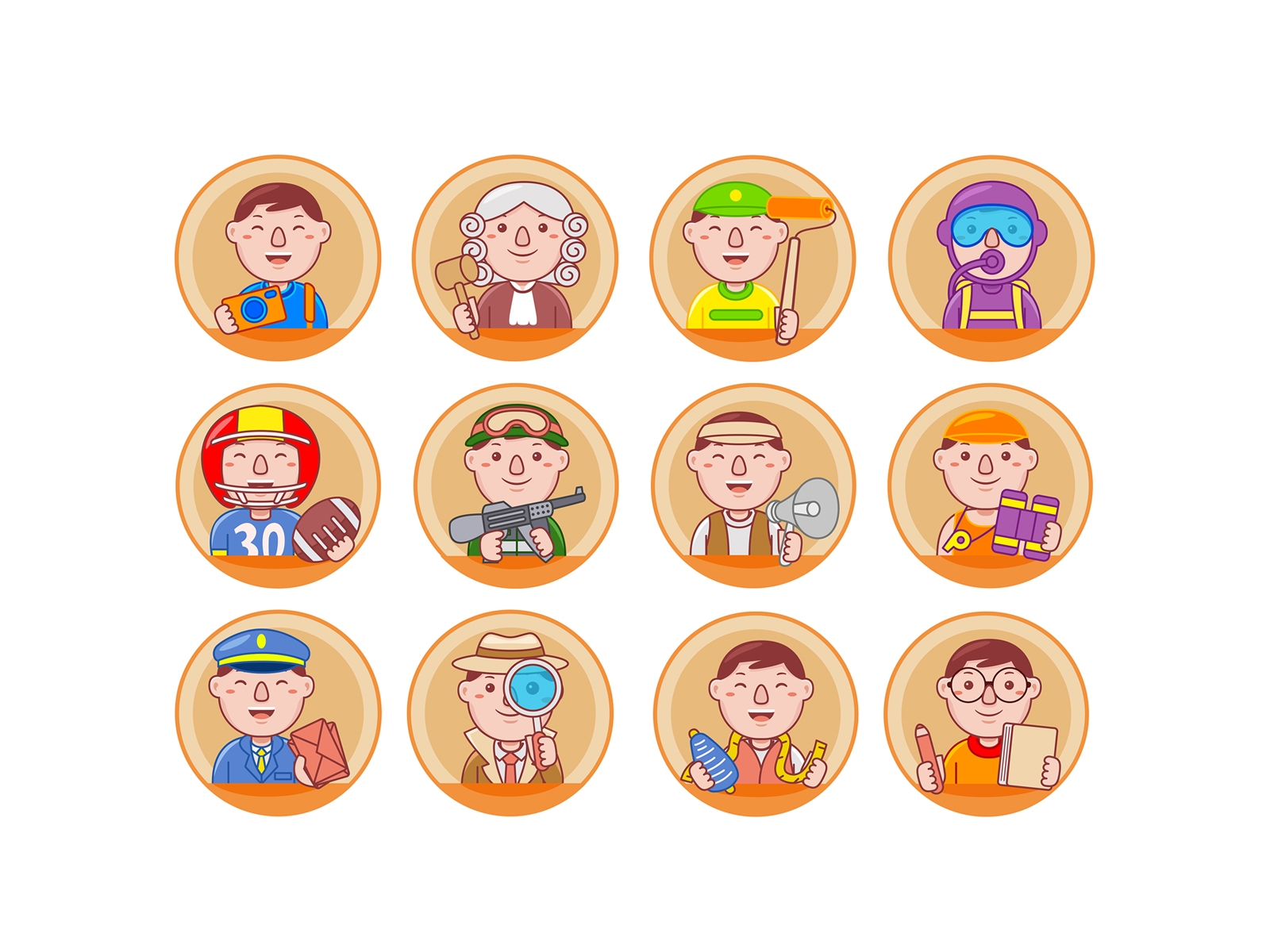 Man Worker Badge