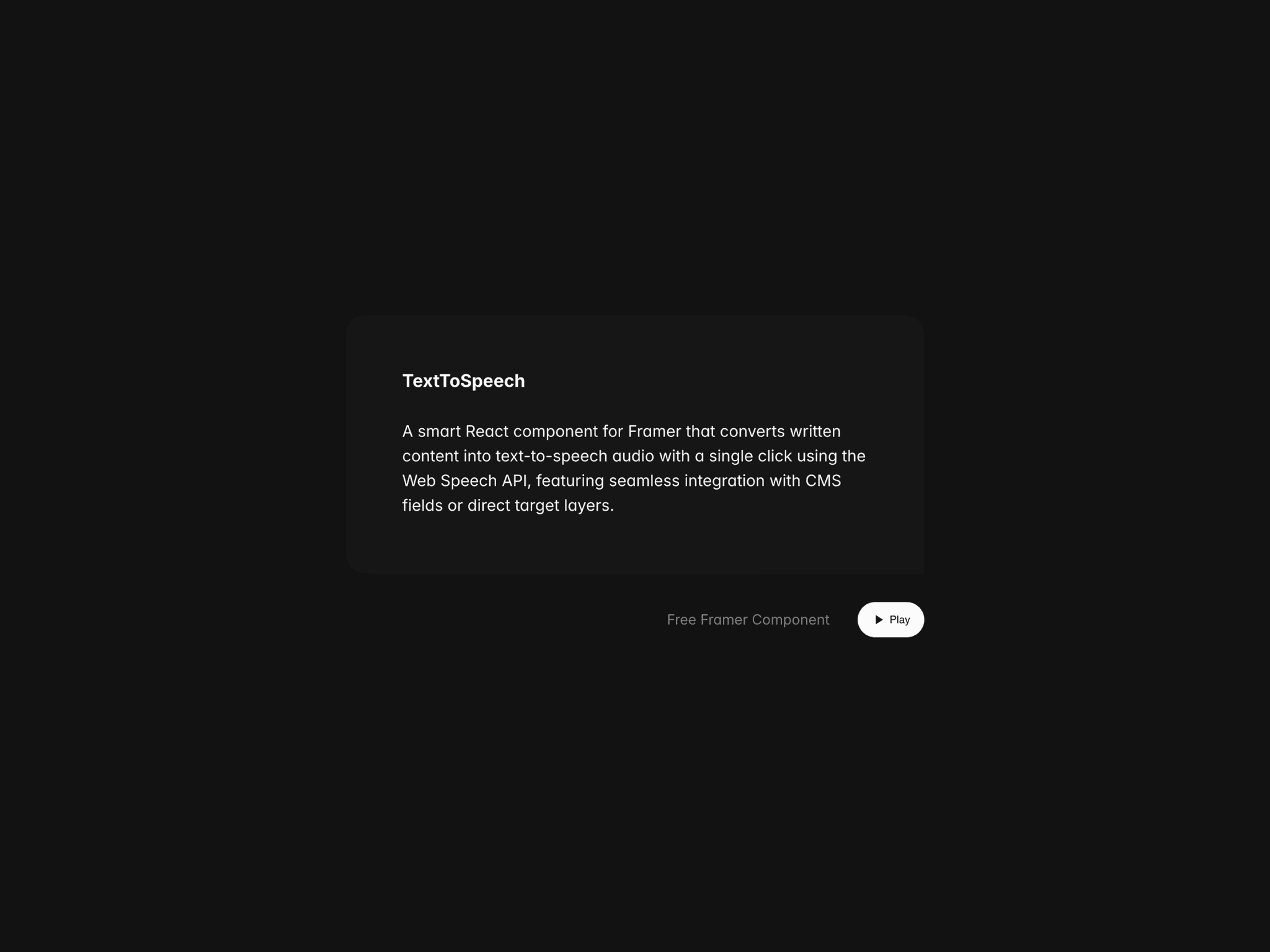 TextToSpeech