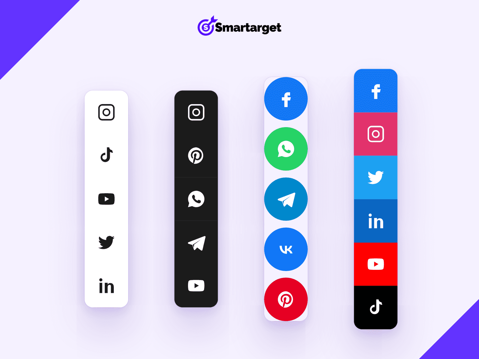 Social Follow Bar Icons