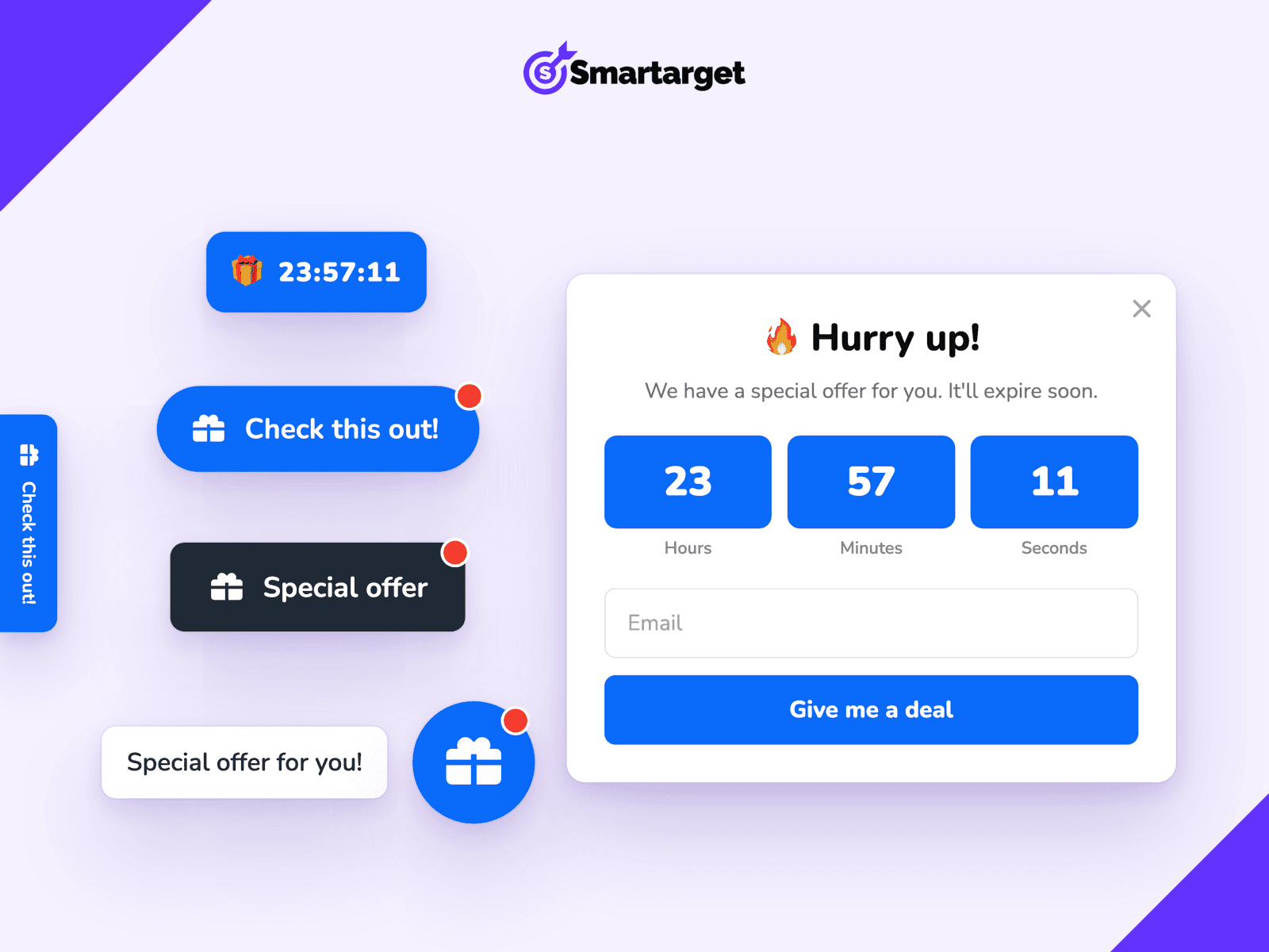 Smartarget Countdown Popup