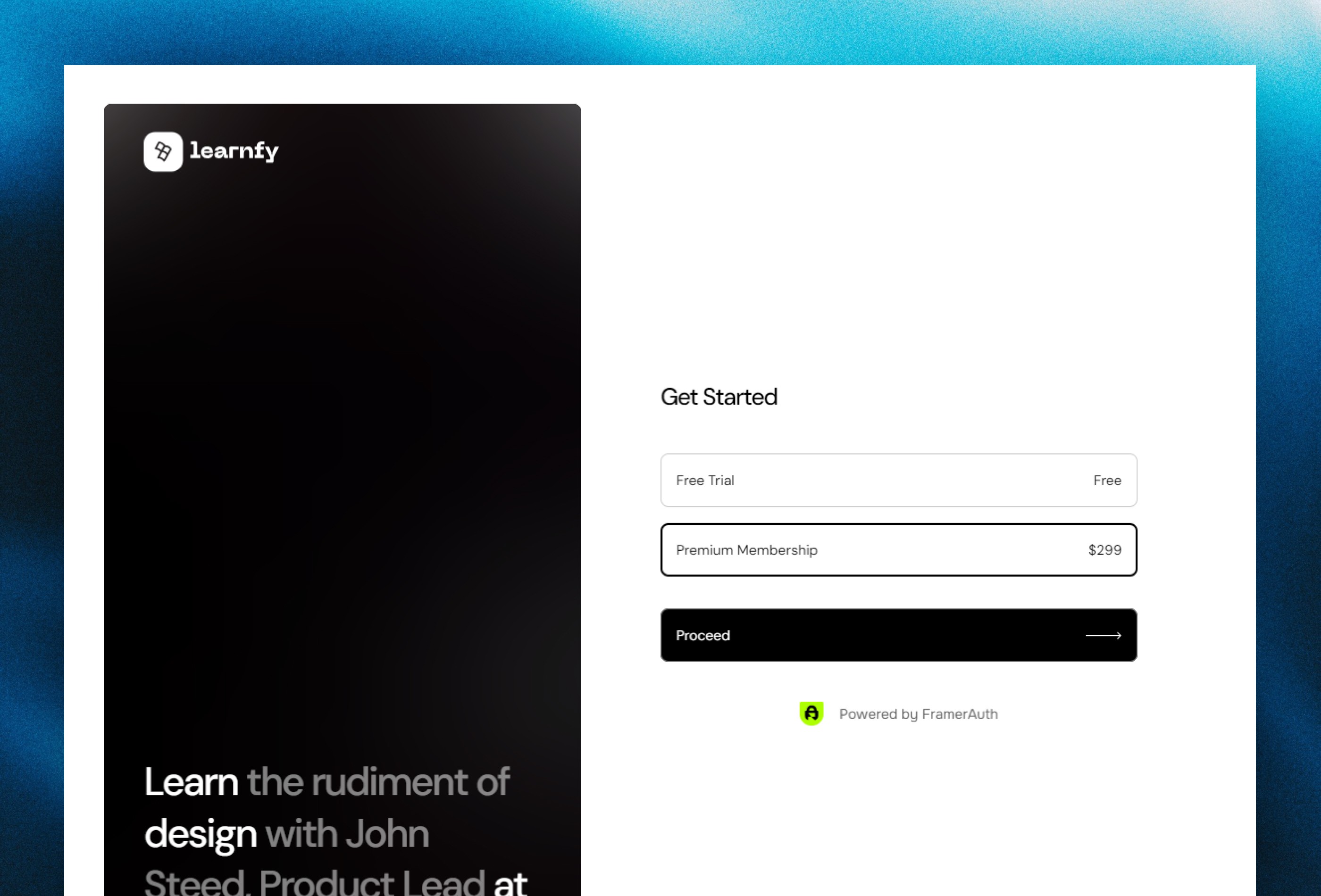 Screenshot 3 for Learnfy, a Framer Marketplace template by Plaiter.
