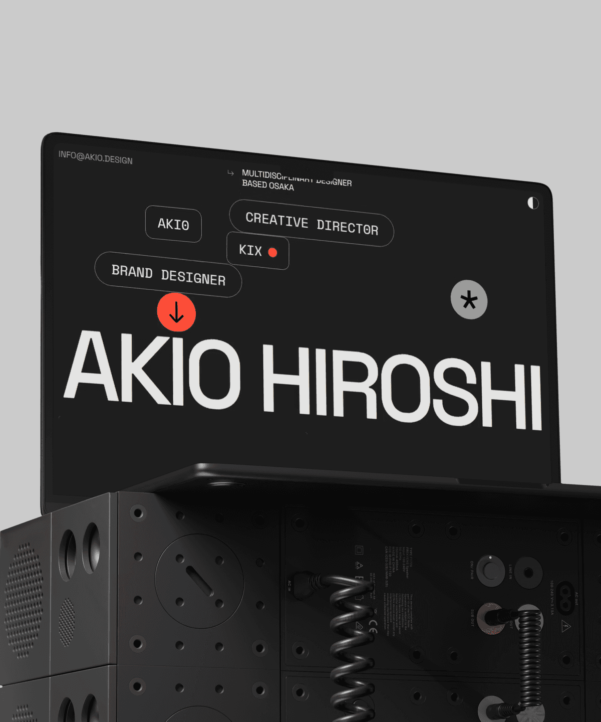 Screenshot 1 for Akio, a Framer Marketplace template by Joao Alano.