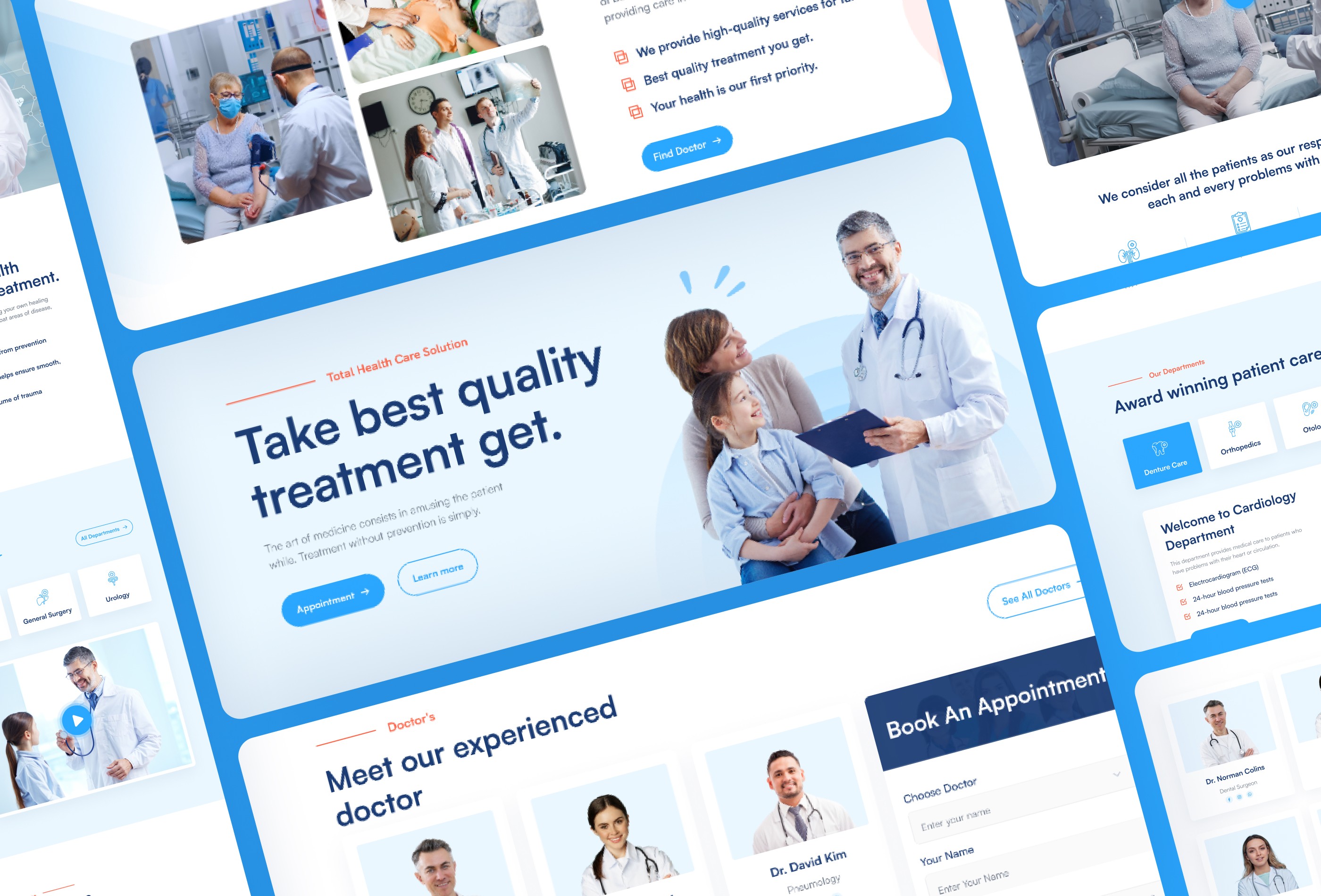 Screenshot 4 for MediAid, a Framer Marketplace template by Mezario.