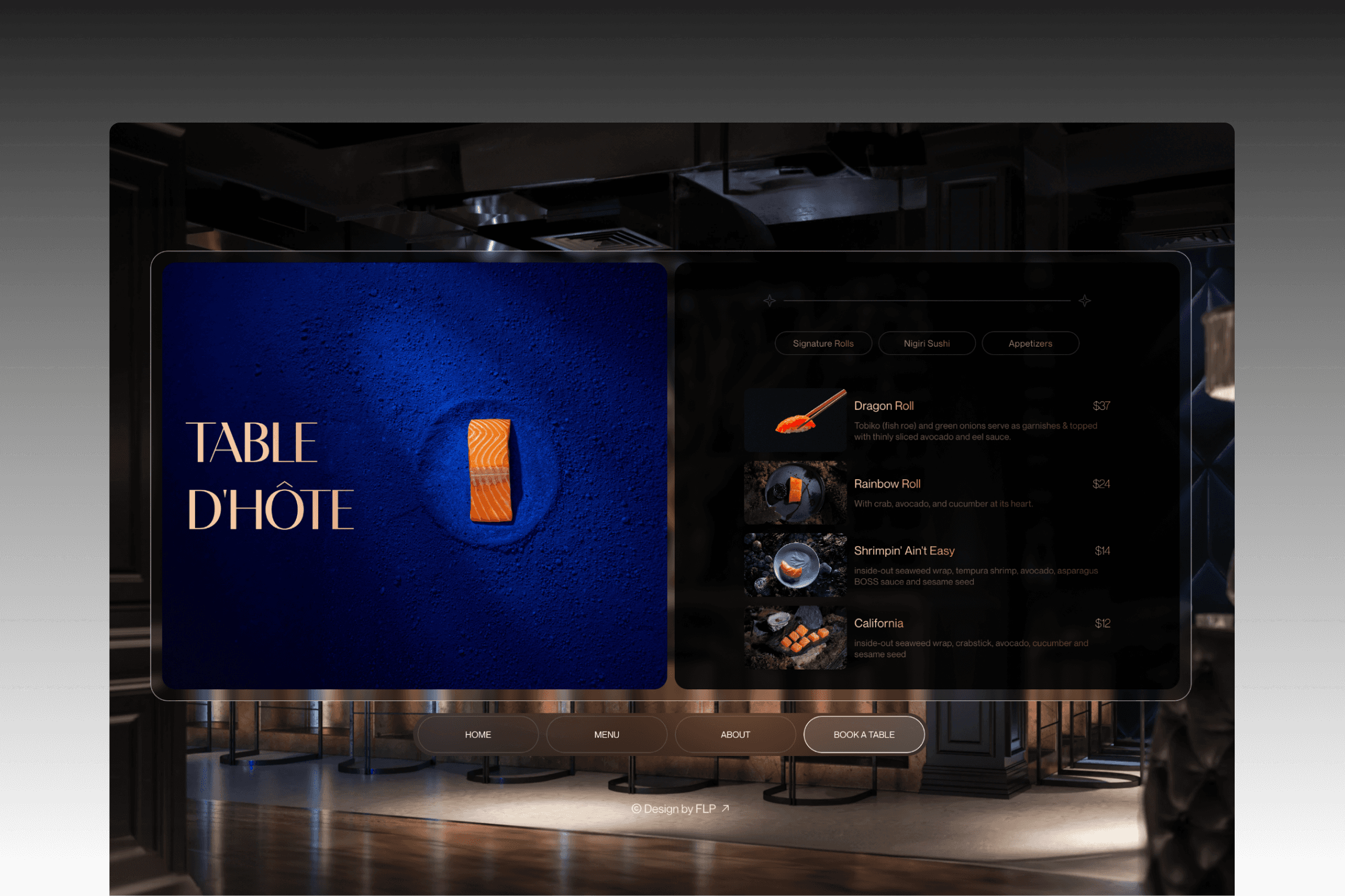 Screenshot 3 for PRIVÉE, a Framer Marketplace template by FTC Studio.