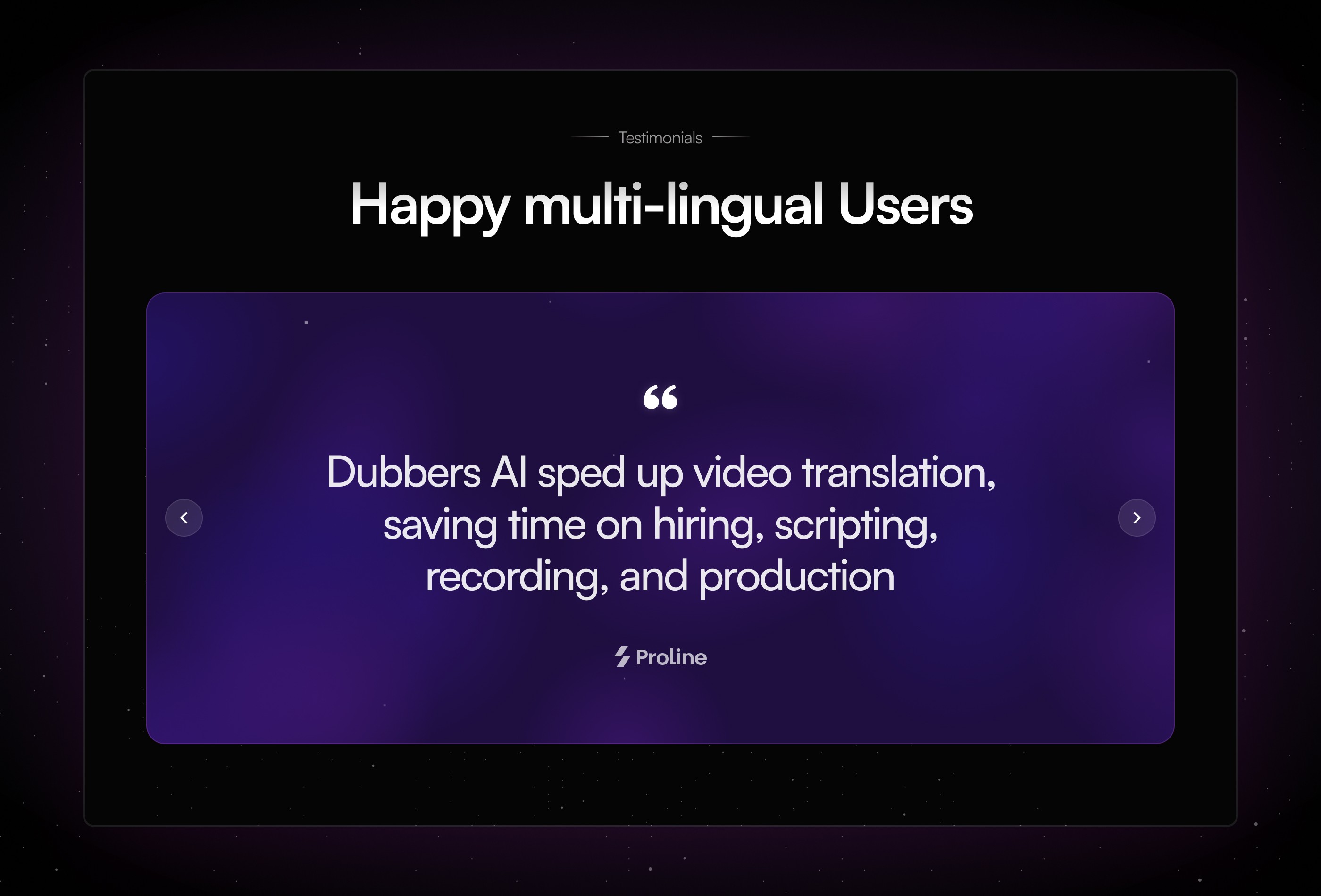 Screenshot 4 for DubberAI, a Framer Marketplace template by Adam Unroot.design.