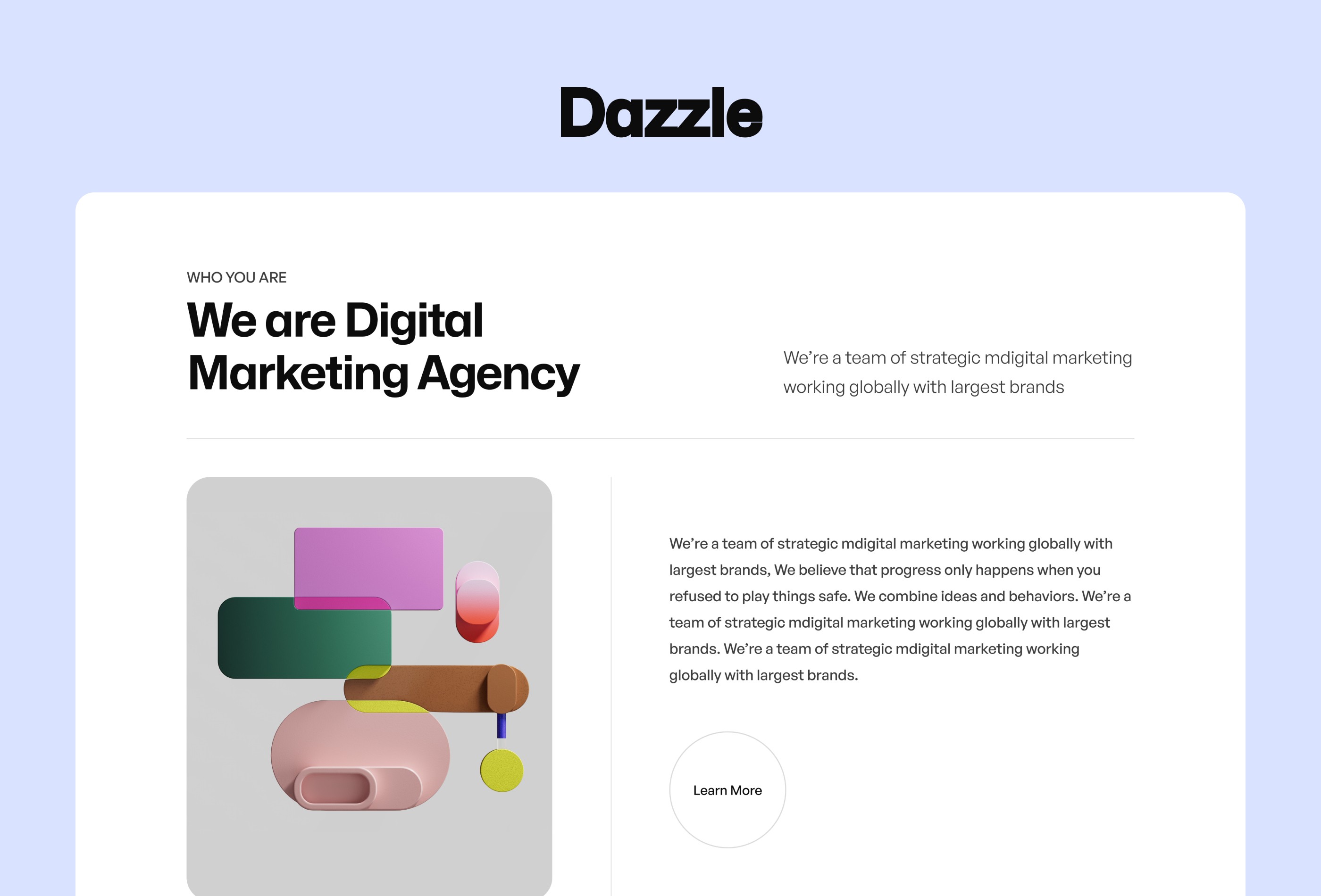 Screenshot 2 for Dazzle, a Framer Marketplace template by UI Ship.