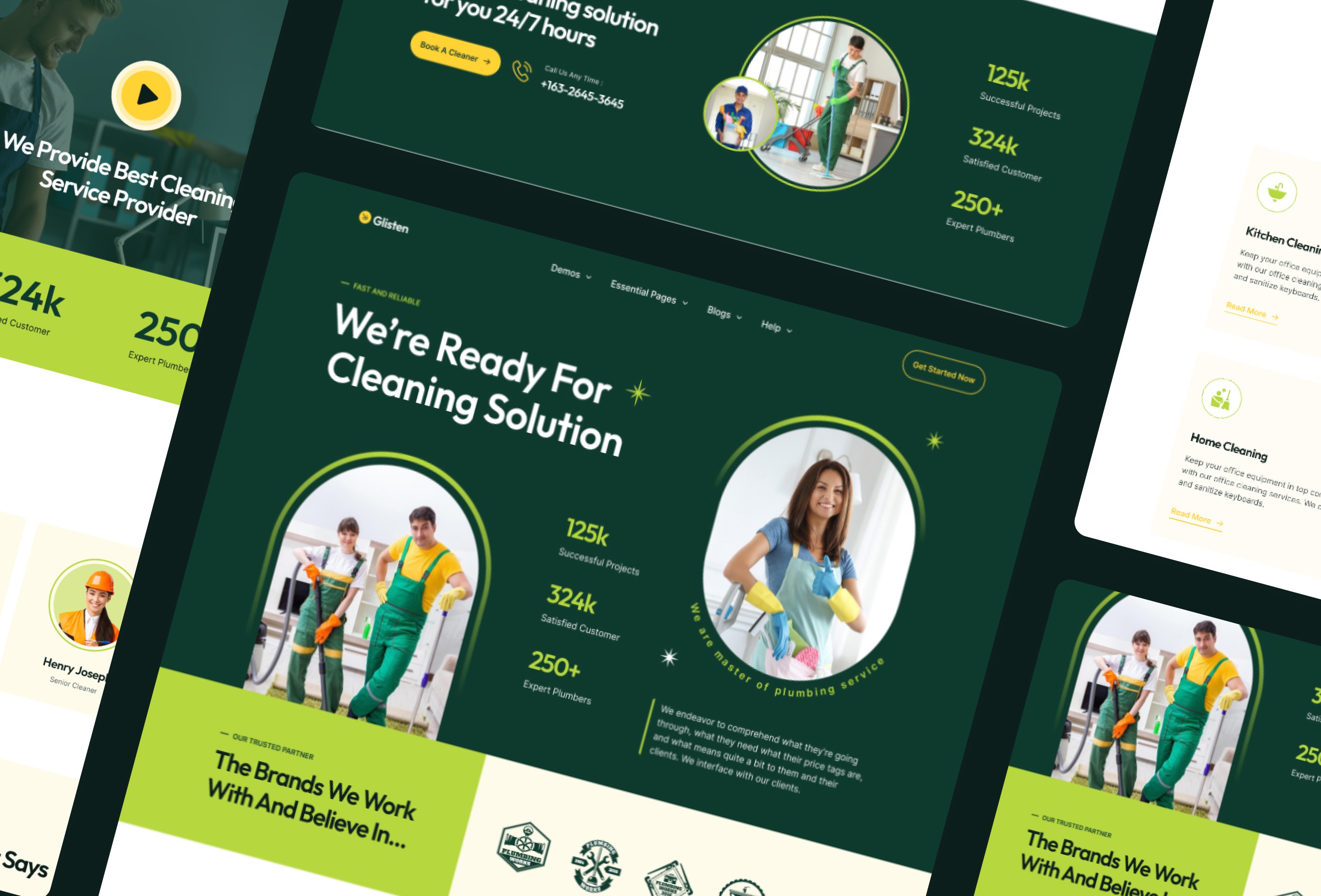Screenshot 3 for Glisten, a Framer Marketplace template by Mezario.