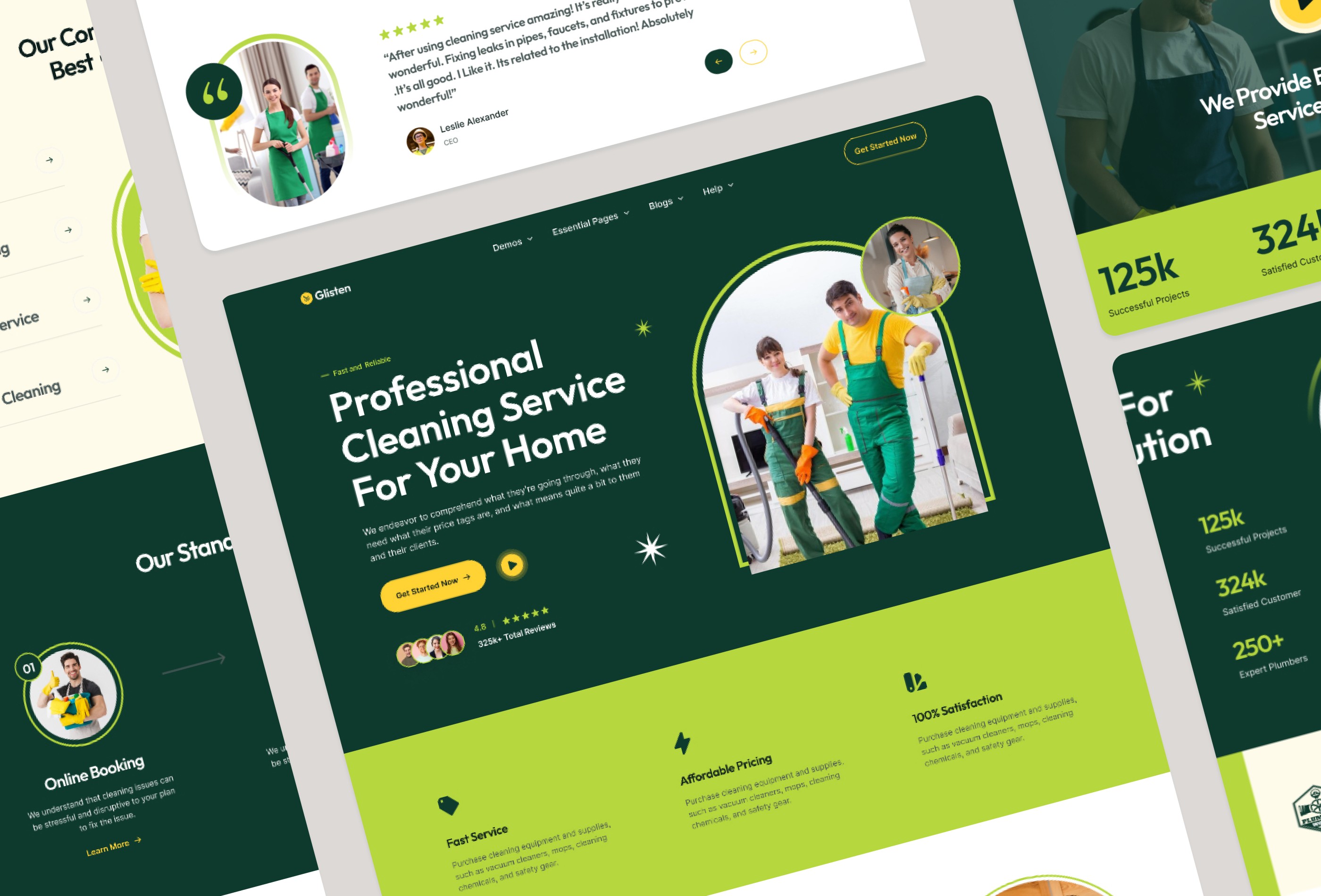 Screenshot 4 for Glisten, a Framer Marketplace template by Mezario.