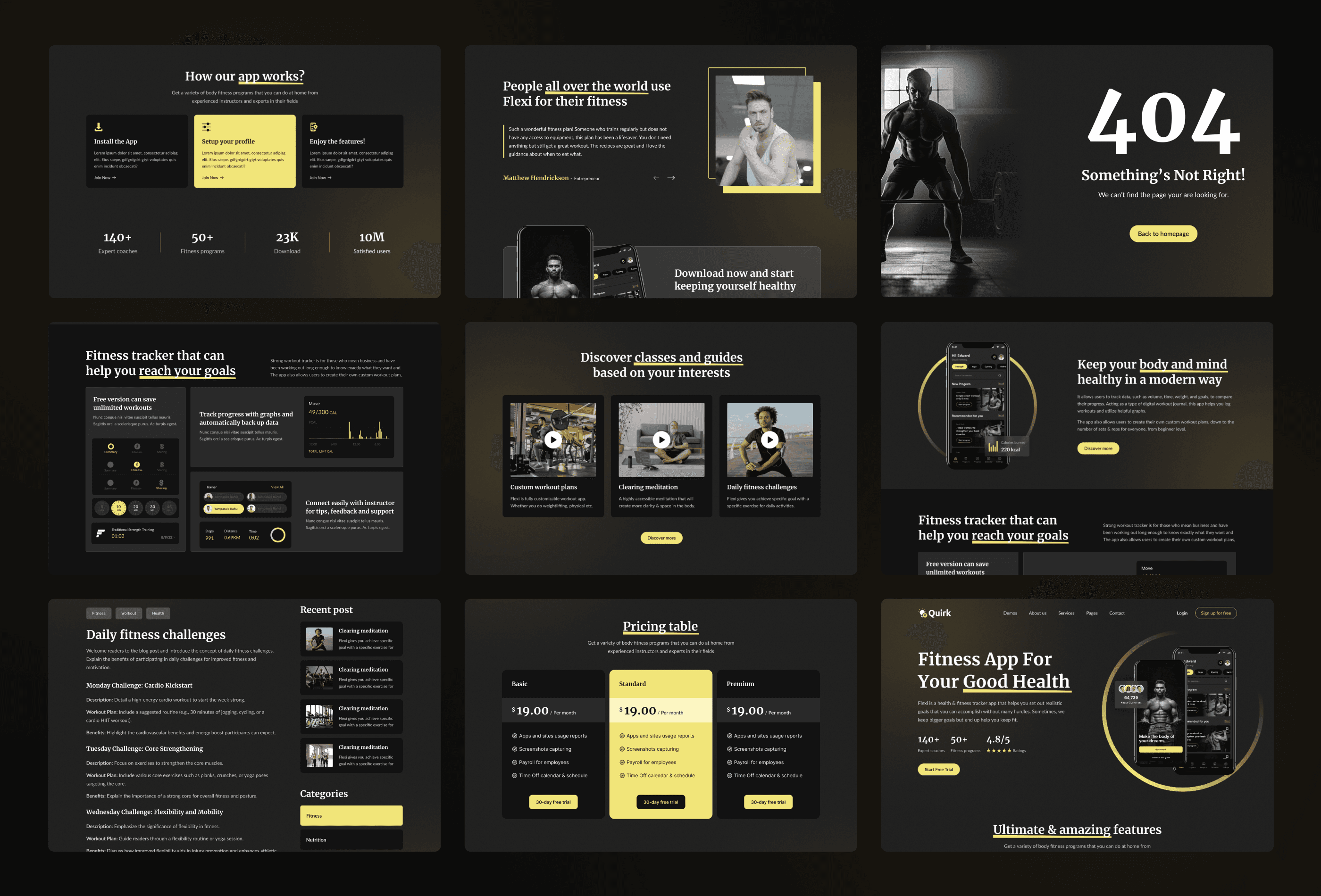 Screenshot 3 for Quirk, a Framer Marketplace template by Sailr.