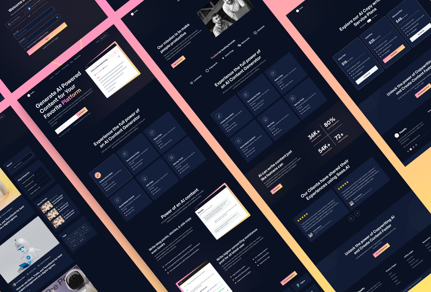 Screenshot 3 for Flowify, a Framer Marketplace template by UI Ship.