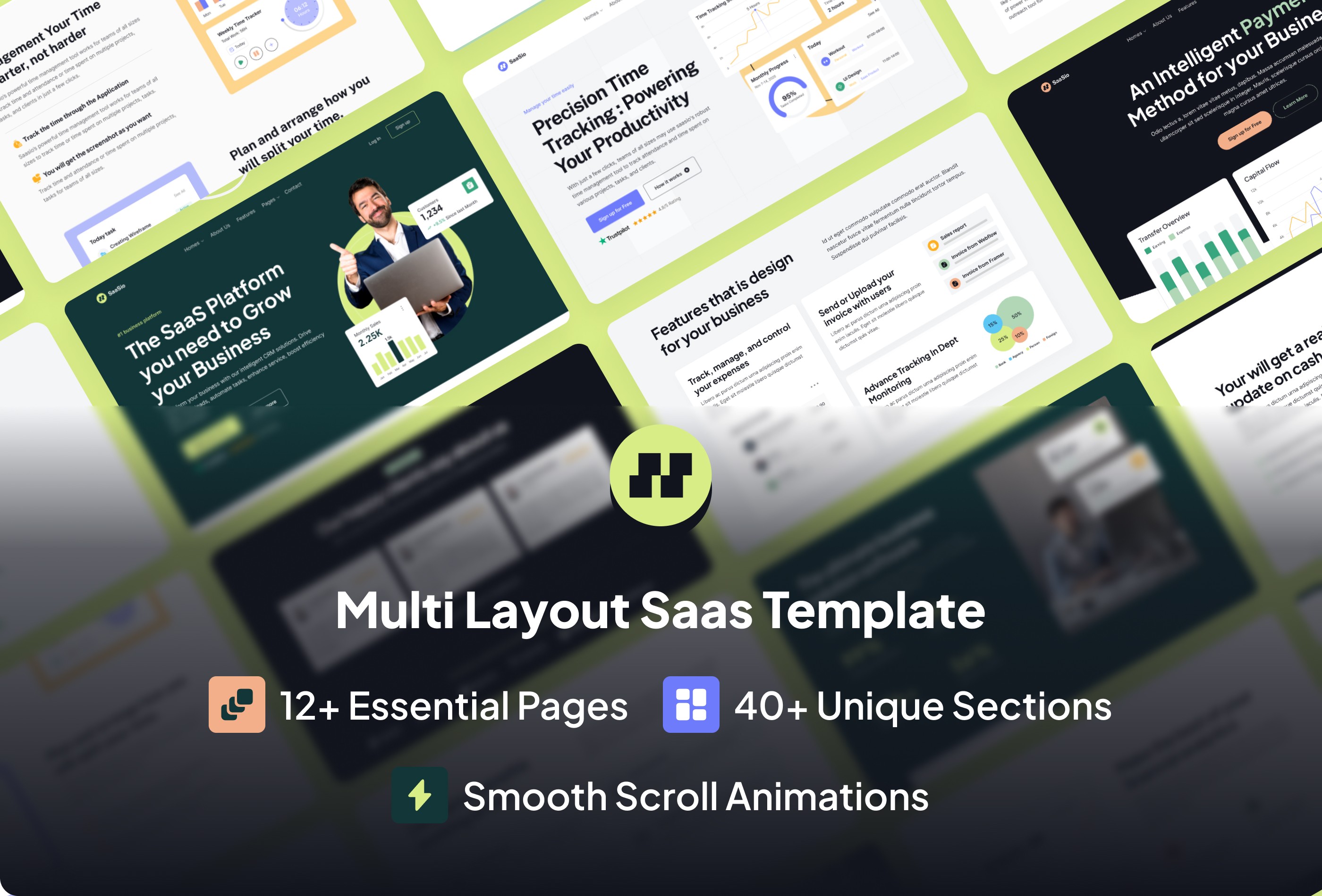 Screenshot 2 for SaaSio, a Framer Marketplace template by UI Ship.