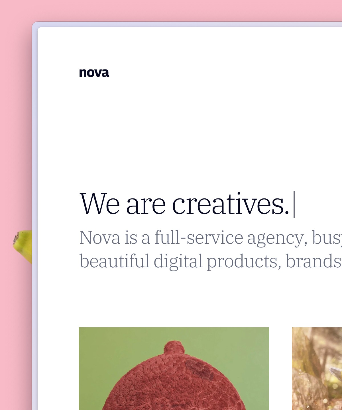 Screenshot 1 for Nova , a Framer Marketplace template by Huseyin Emanet.
