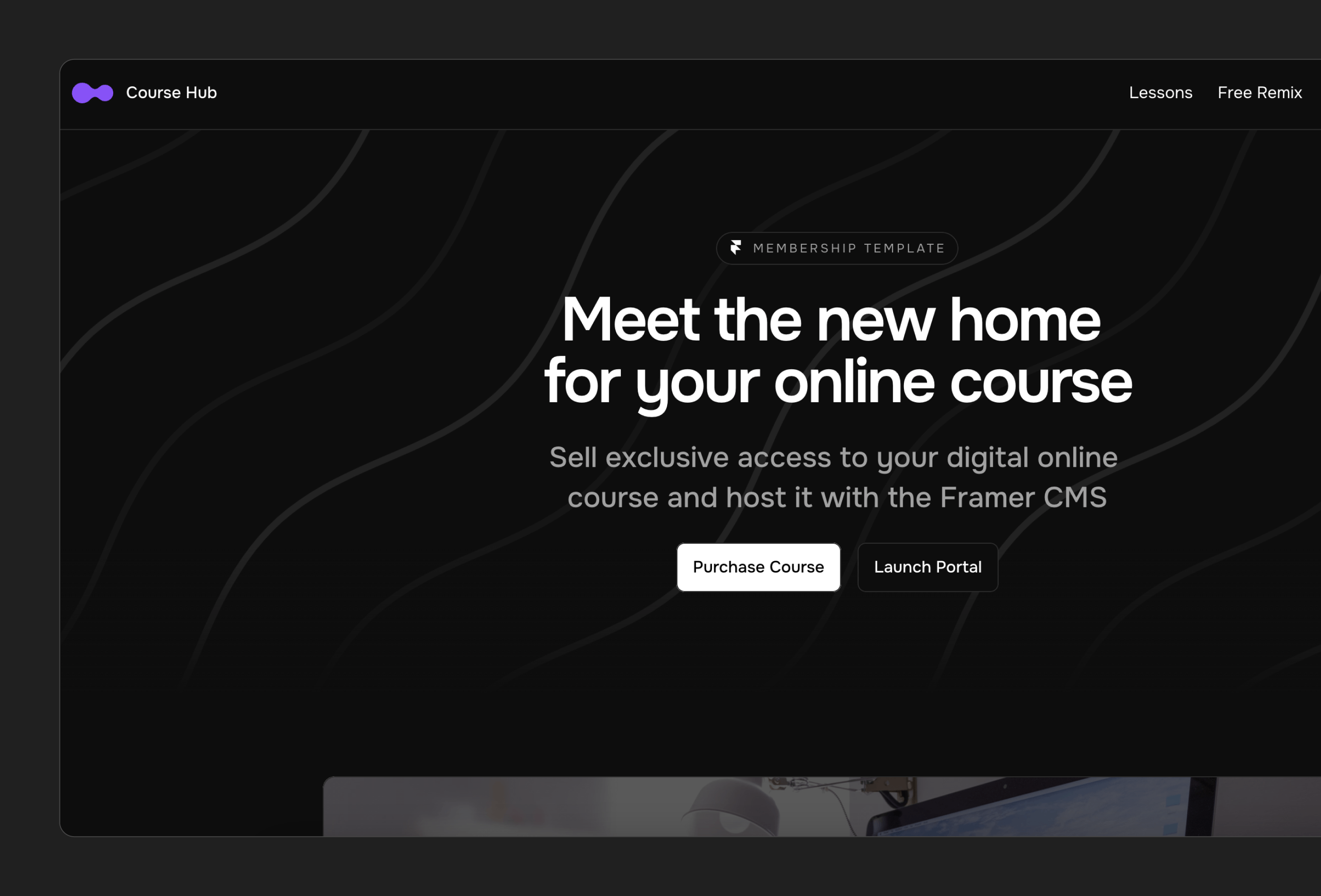 Screenshot 4 for CourseHub, a Framer Marketplace template by Danny Sapio.