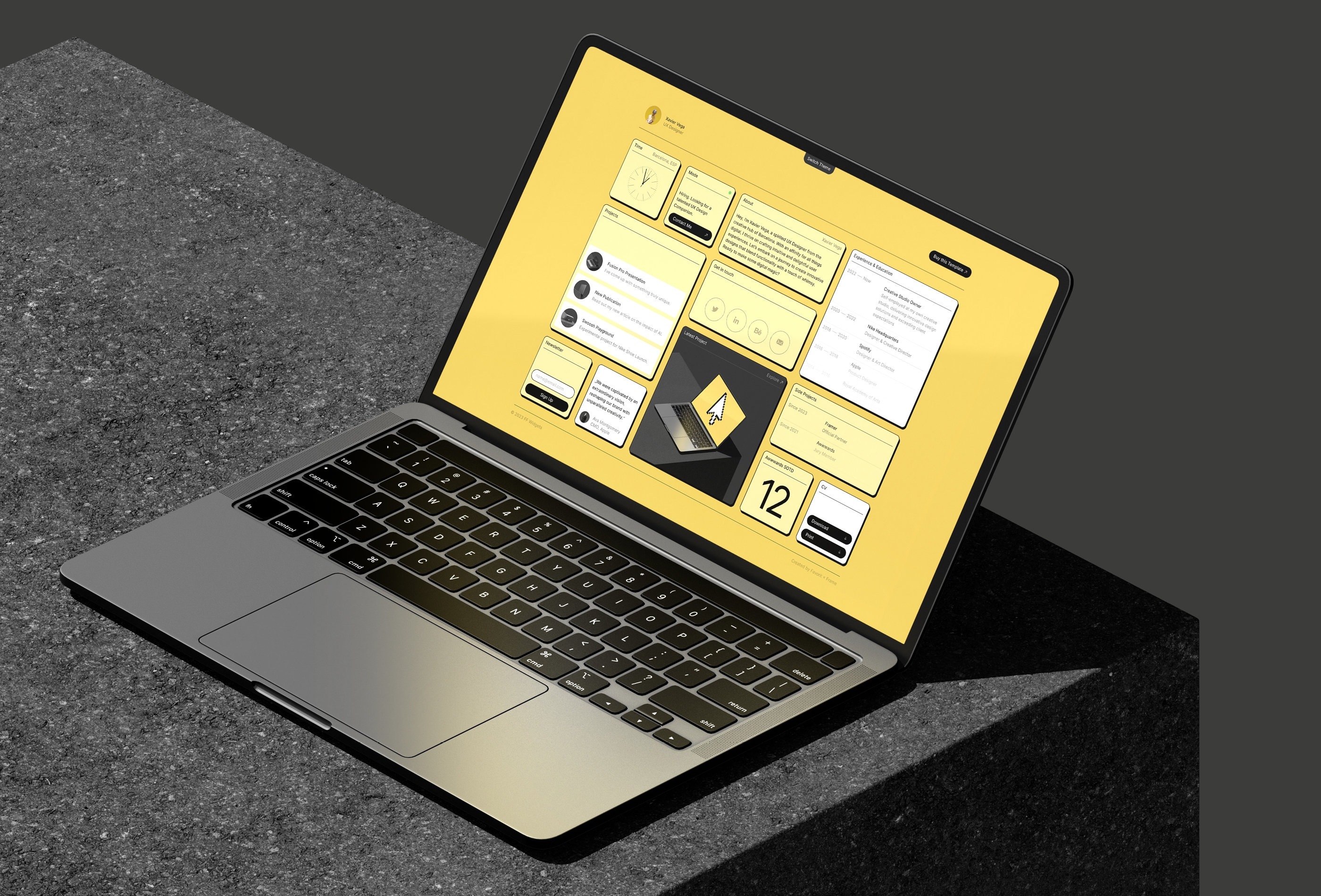 Screenshot 4 for FF Widgets, a Framer Marketplace template by Favorit × Frame.