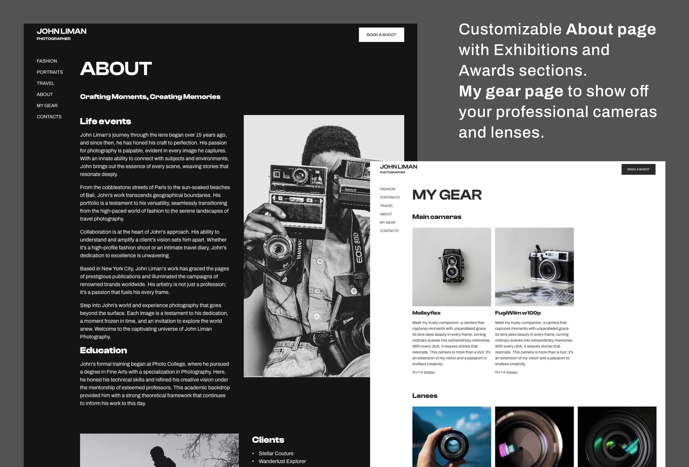 Screenshot 4 for Liman, a Framer Marketplace template by Sergei Chyrkov.