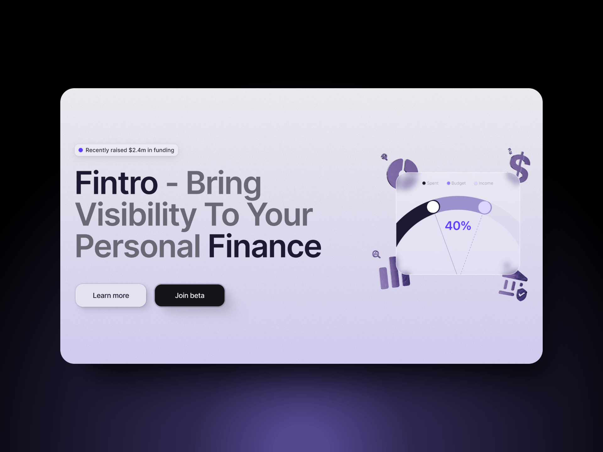 Screenshot 3 for Fintro, a Framer Marketplace template by Framer Lists.