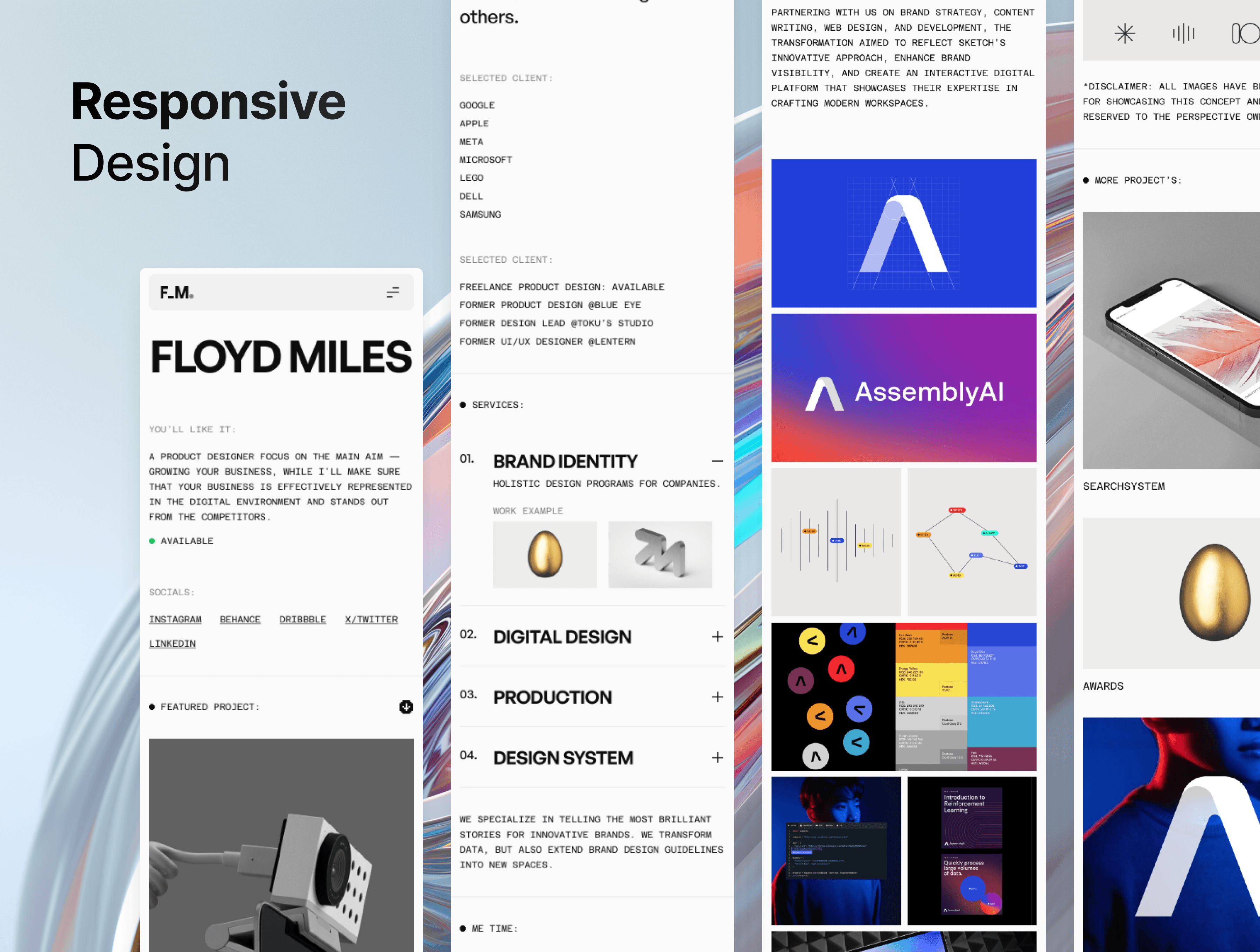 Screenshot 4 for FloyedMiles, a Framer Marketplace template by Grabui Library.